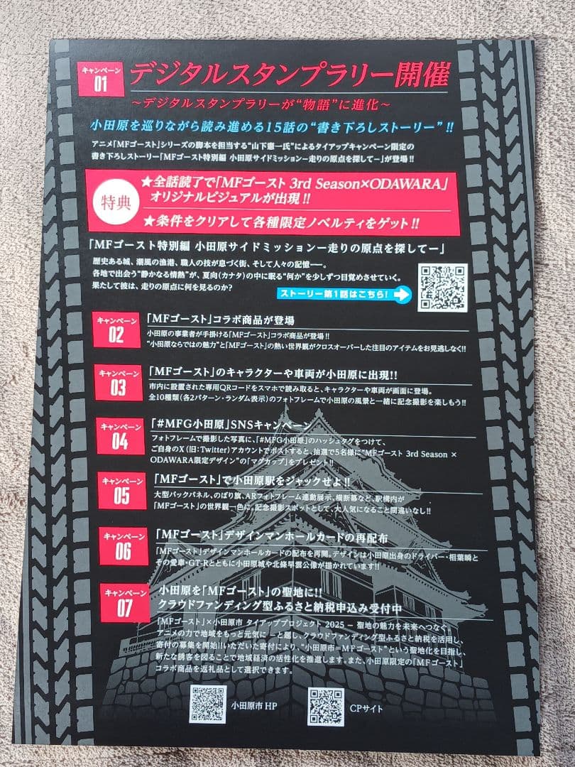 6点セット★クリアファイル3種☆MFゴースト小田原スタンプラリー★完走ステッカー