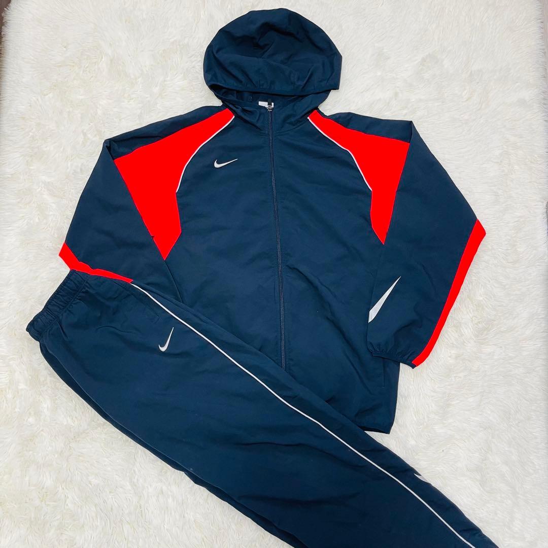 NIKE ナイキ ナイロン セットアップ ジャージ 上下 ドローコード