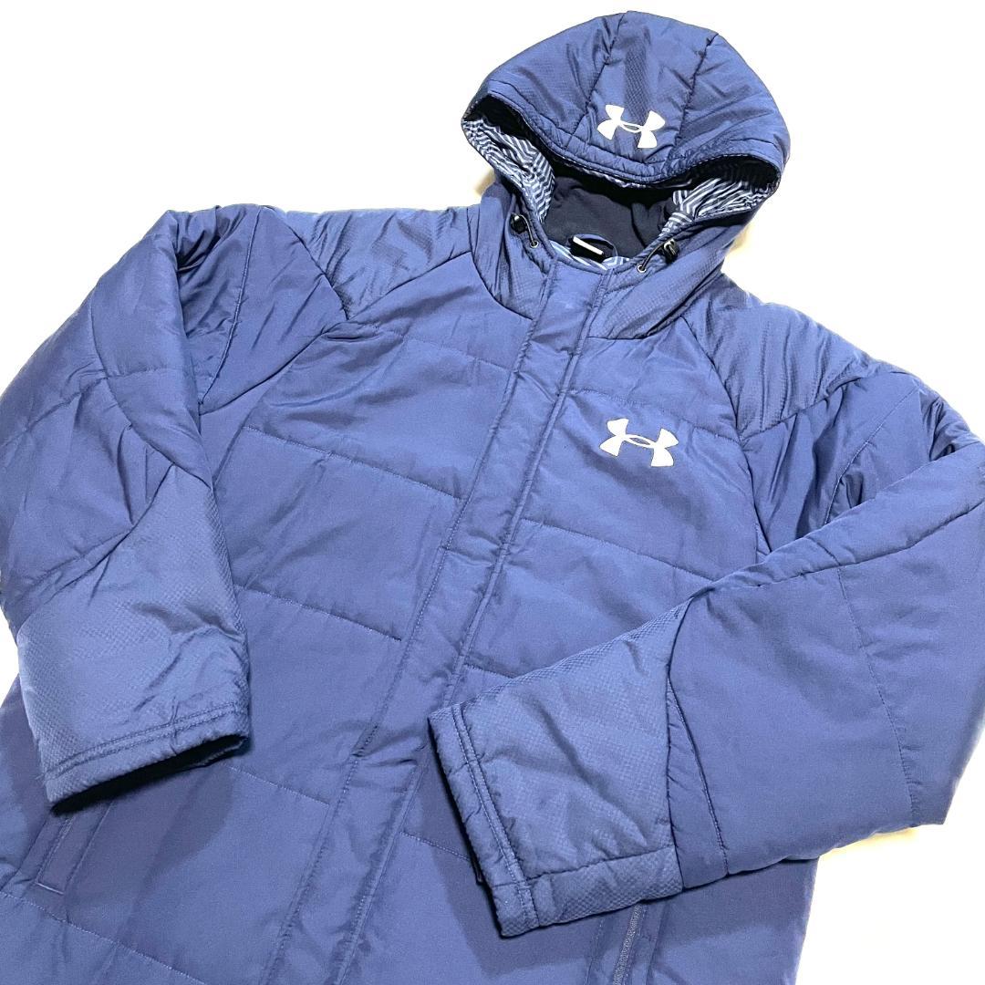 【フォロー割】 美品 アンダーアーマー 中綿ベンチコート メンズ Lサイズ