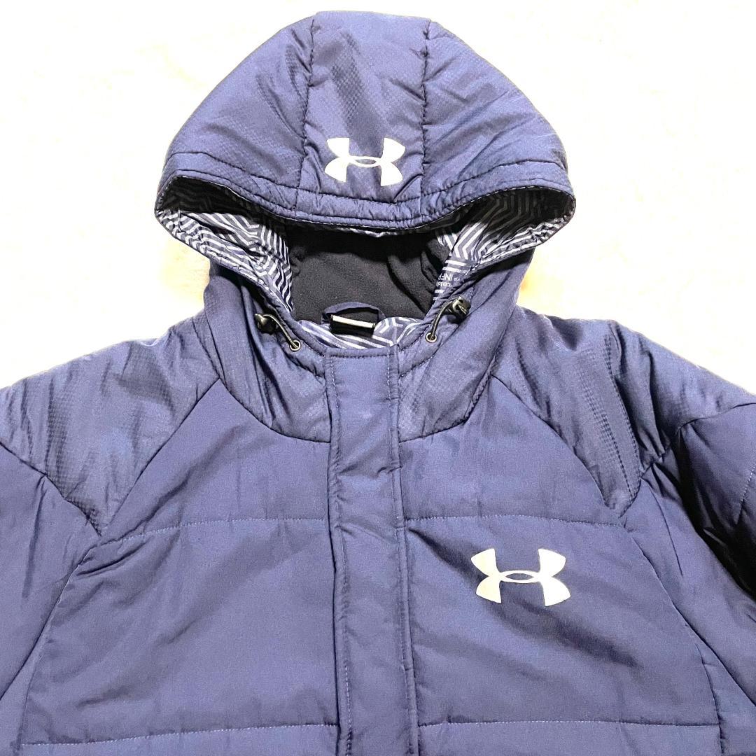 【フォロー割】 美品 アンダーアーマー 中綿ベンチコート メンズ Lサイズ
