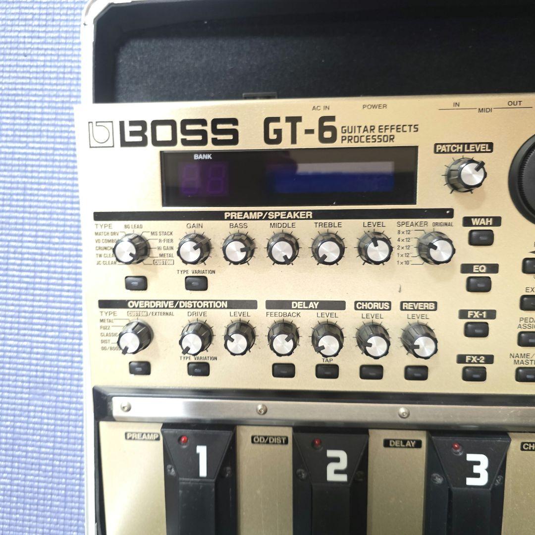 492】 BOSS GT-6 マルチエフェクター　ハードケース　KORGチューナ