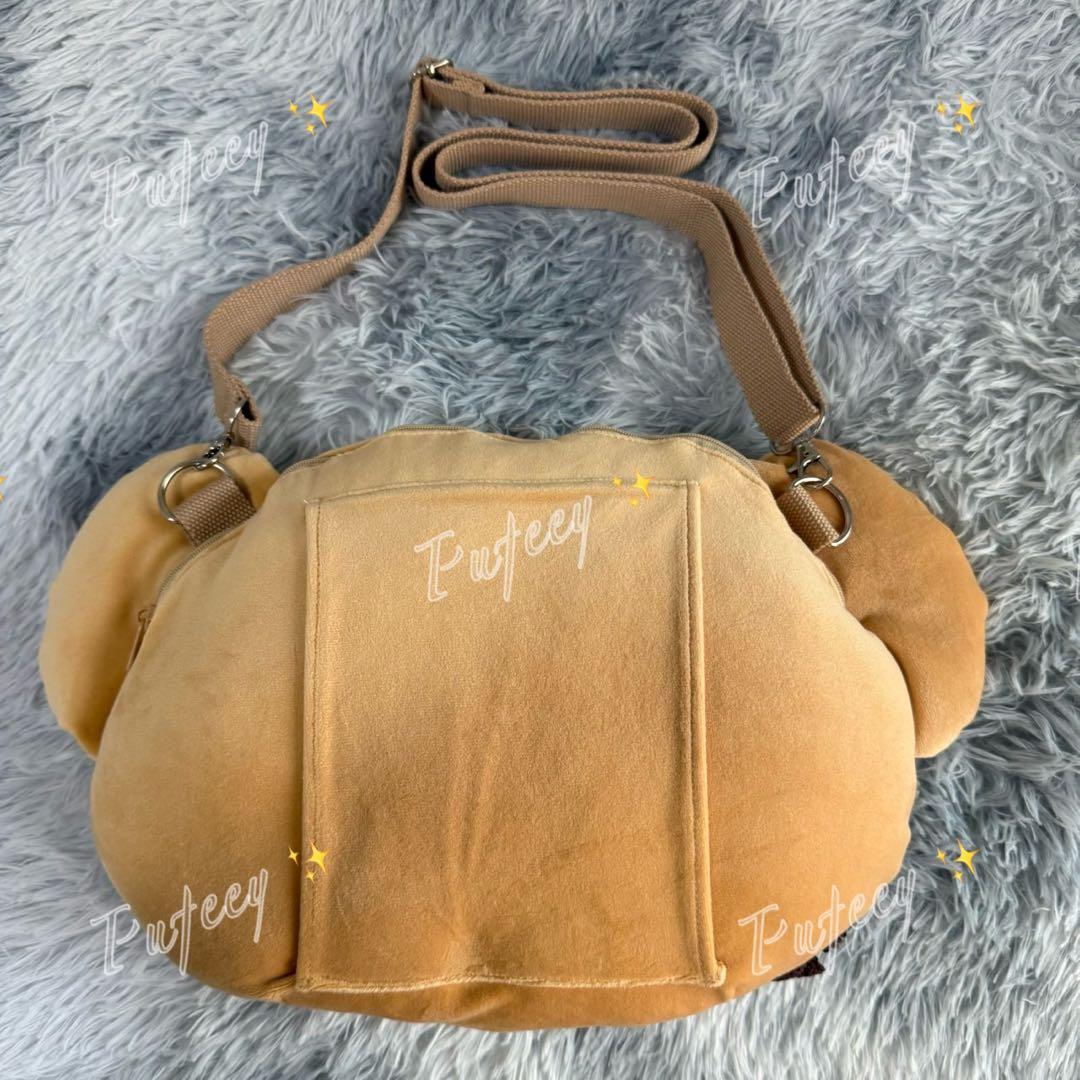 【新品】くまさん ぬいぐるみバッグ ショルダー レース リボン ブラウン 量産型