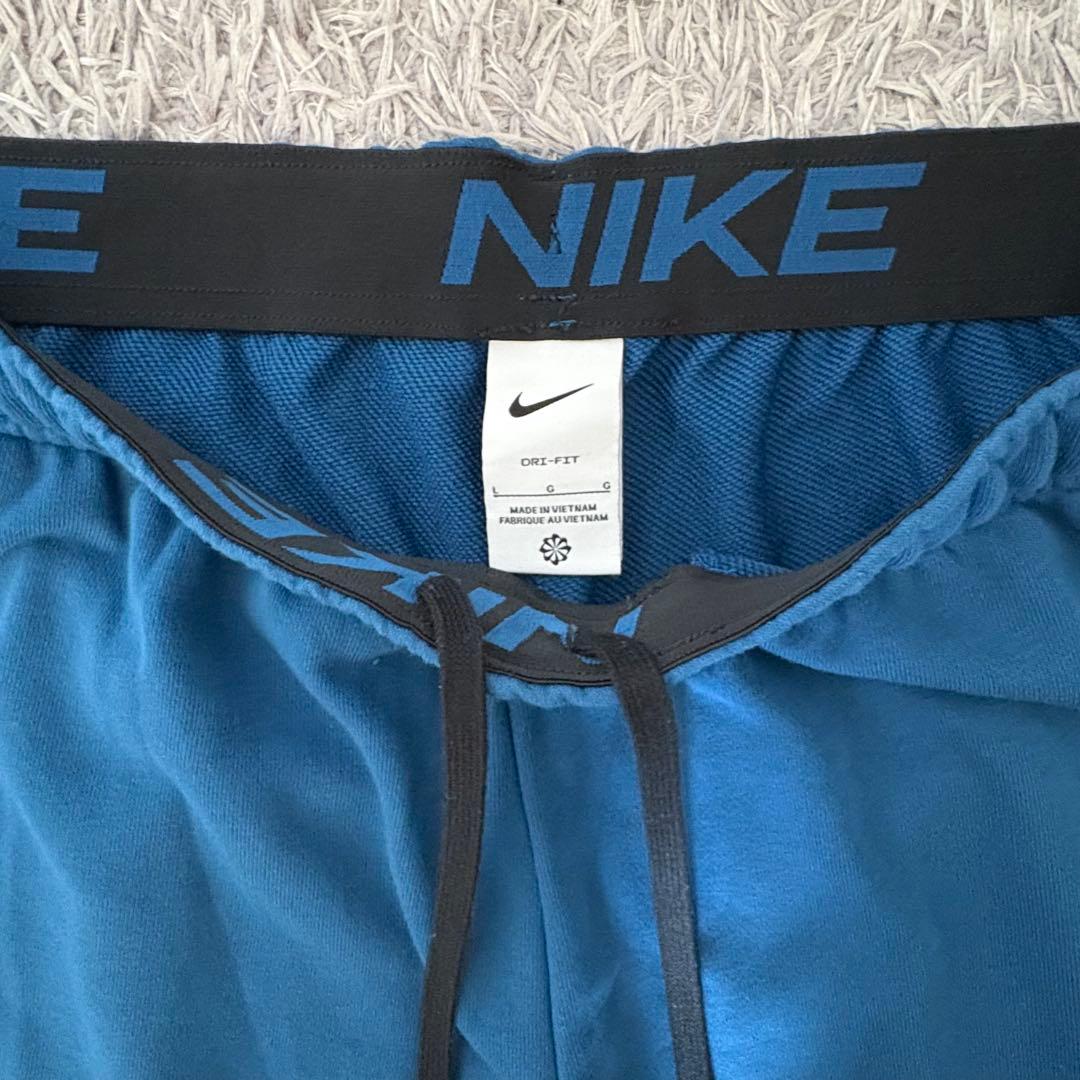 【Lサイズ】NIKE ビッグスウッシュ セットアップ スウェット上下 青 ブルー