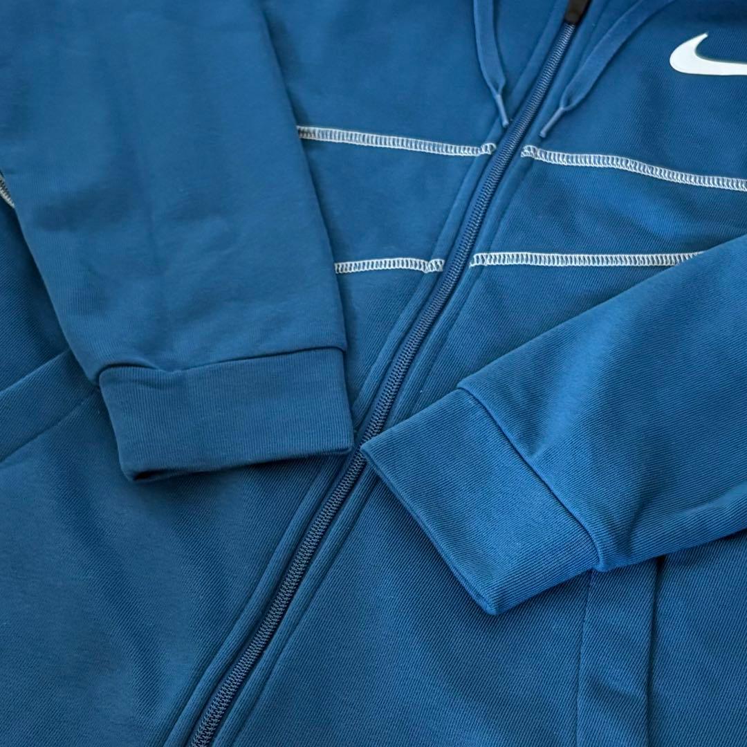【Lサイズ】NIKE ビッグスウッシュ セットアップ スウェット上下 青 ブルー