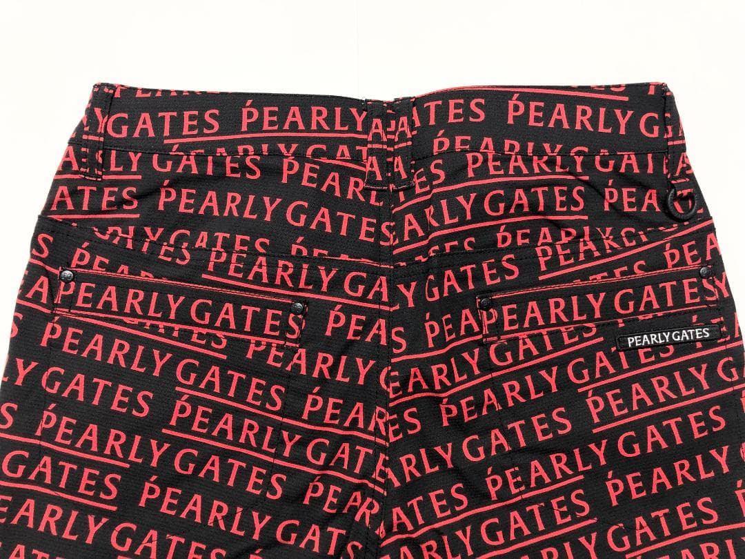 ○★新品未使用　PEARLY GATES　ロゴストレッチパンツ　1　ブラック
