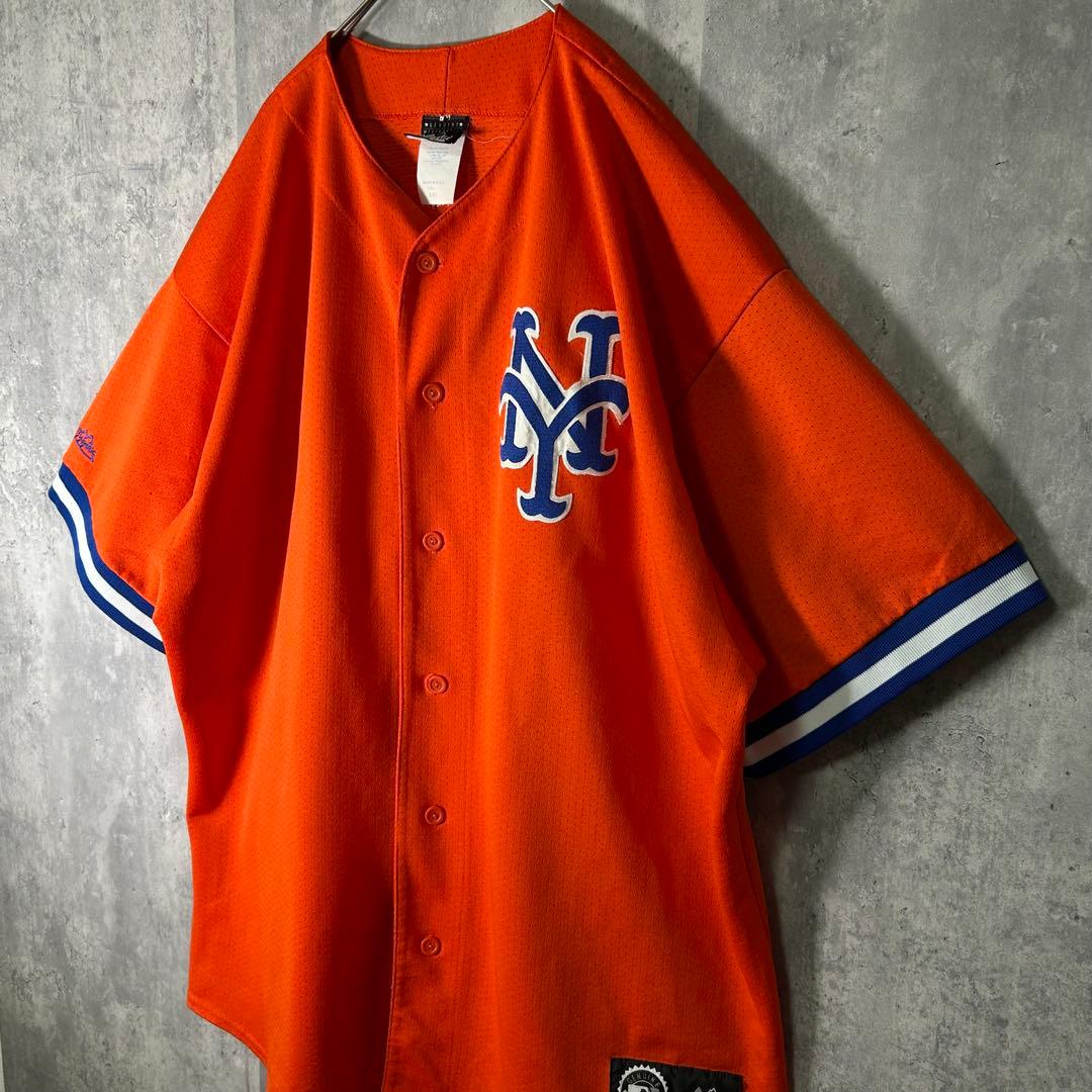 USA製 希少カラー NY ヤンキース ユニフォーム オレンジ Majestic