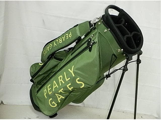 PEARLY GATES キャディバッグ グリーン 9.0型 スタンド超美品