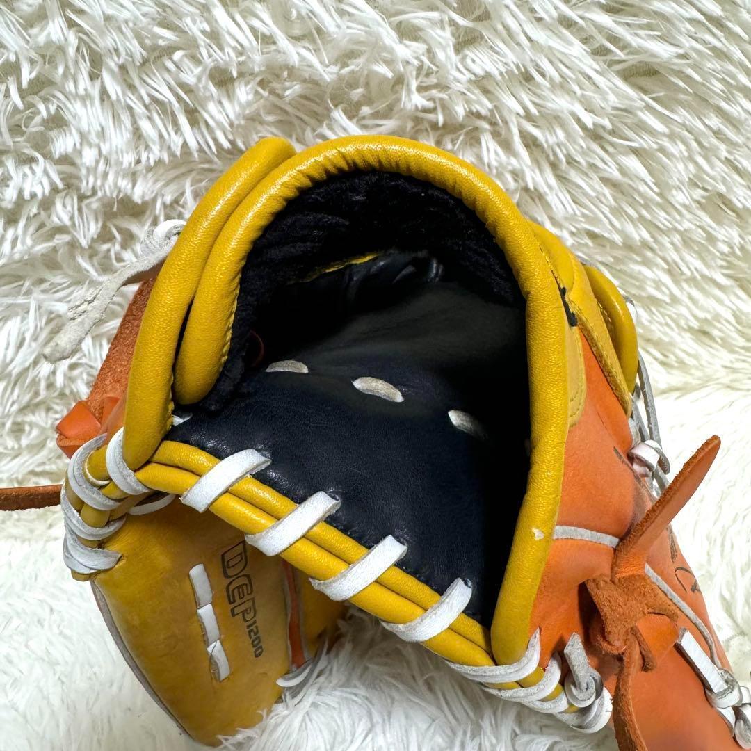 希少　NIKE 一般 外野手 グローブ　限定モデル ビタミンカラー