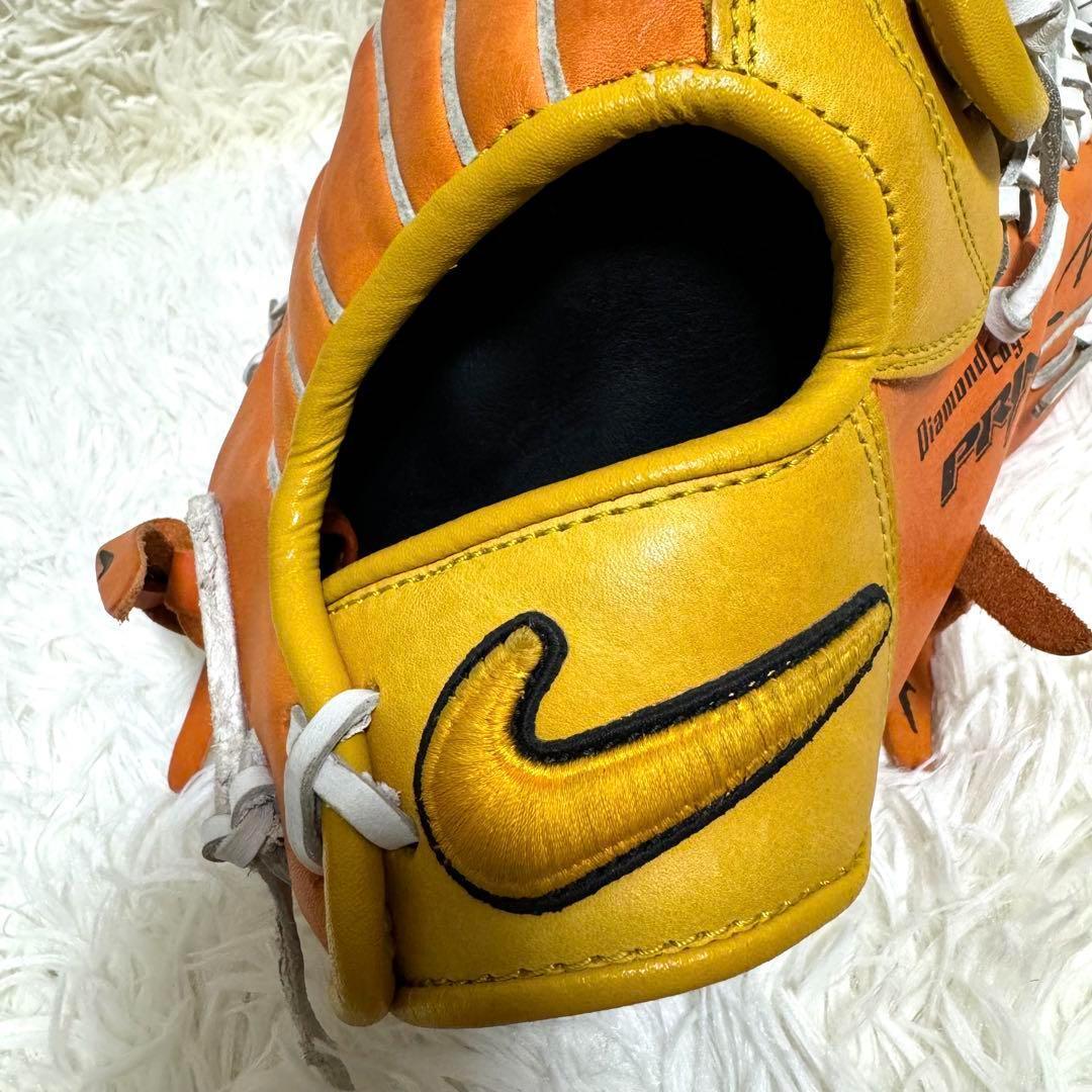 希少　NIKE 一般 外野手 グローブ　限定モデル ビタミンカラー