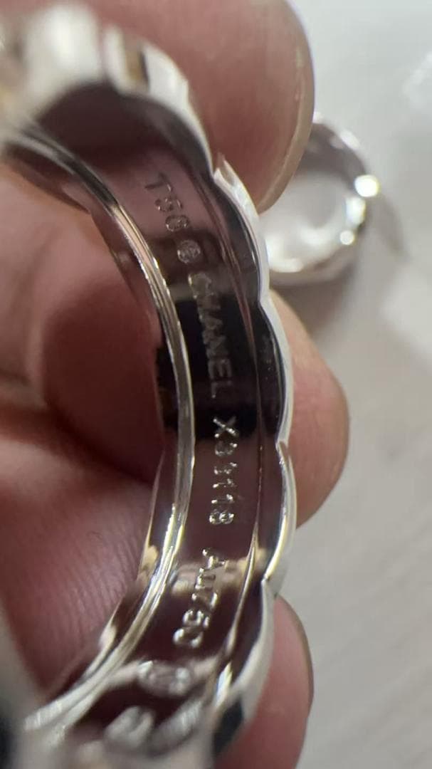 VIPシャネル CHANEL リング ジオメトリックカット US8号