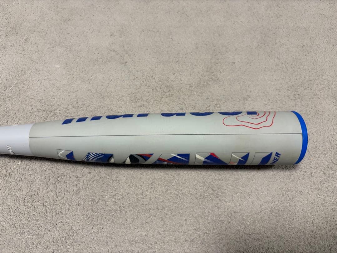【美品】marucci ワニクラッシャー POWER 少年軟式バット 青ワニ