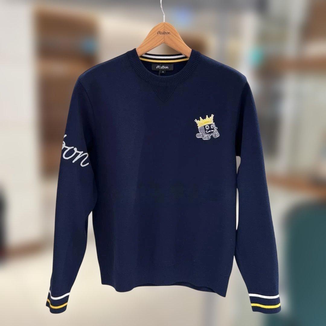 Malbon Golf 2025年秋冬コレクション のメンズ長袖ニット