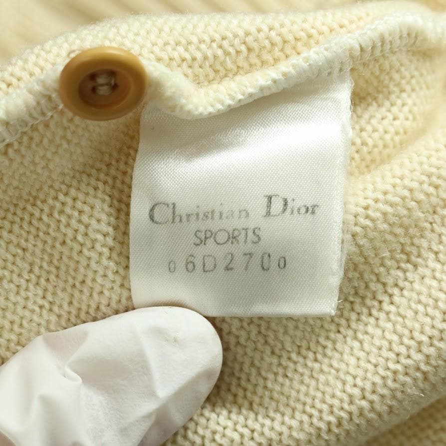 Christian Dior ケーブル　ラインニット L ヴィンテージ　ゴルフ
