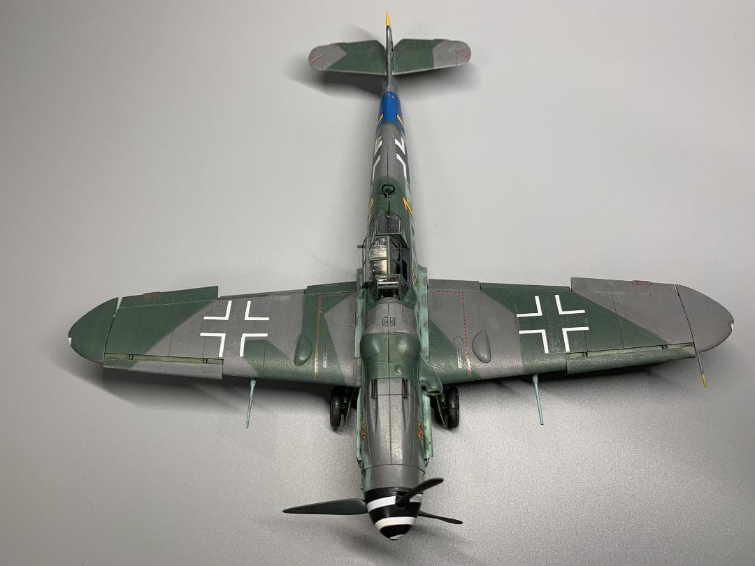 タミヤ1/48 メッサーシュミット Bf109 G-6 塗装済み完成品