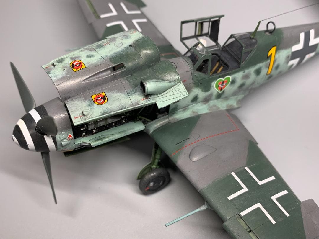 タミヤ1/48 メッサーシュミット Bf109 G-6 塗装済み完成品