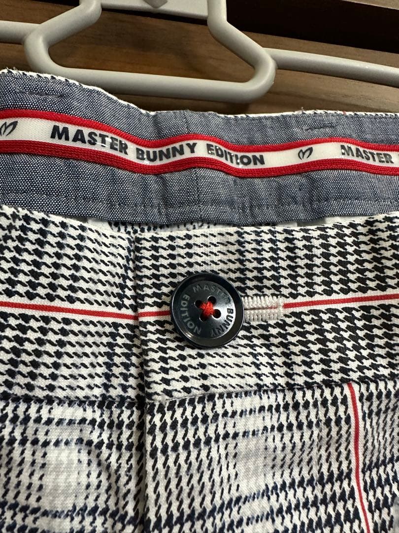未使用　MASTER BUNNY EDITION メンズゴルフパンツ　チェック