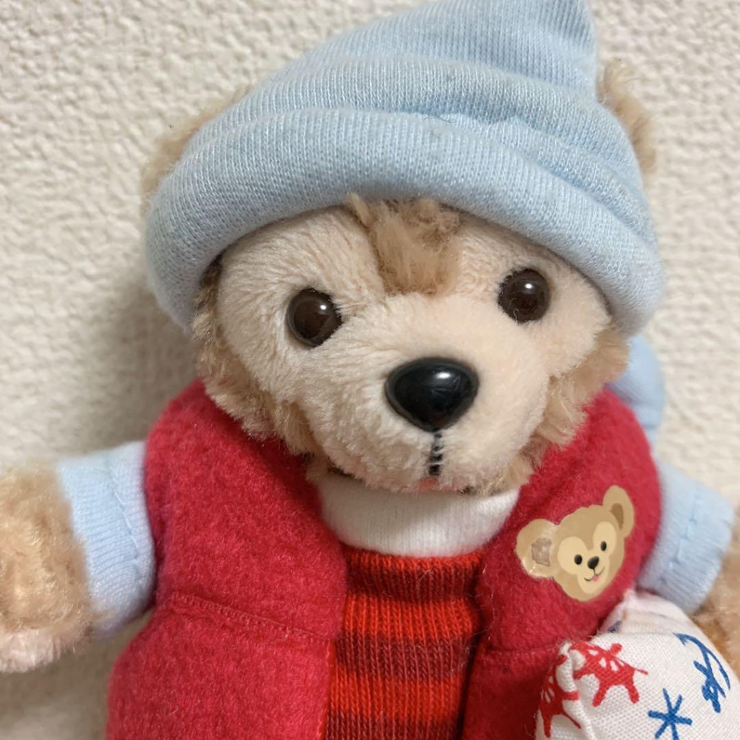 【未使用】ダッフィー ぬいぐるみバッジ　パジャマ