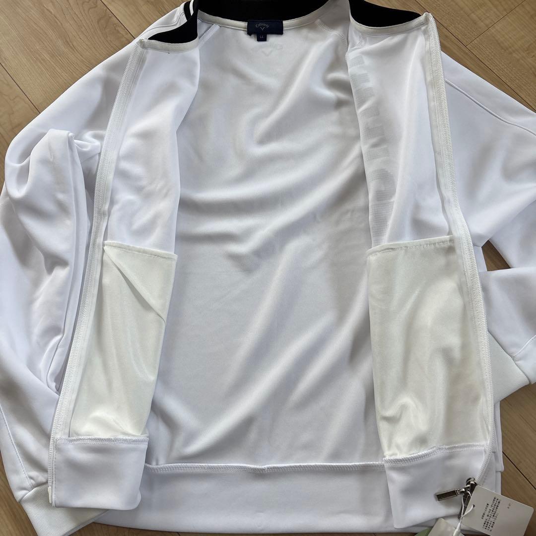 新品　キャロウェイ　レディース　ダンボールスウェット　ホワイト　ジャケット　XL
