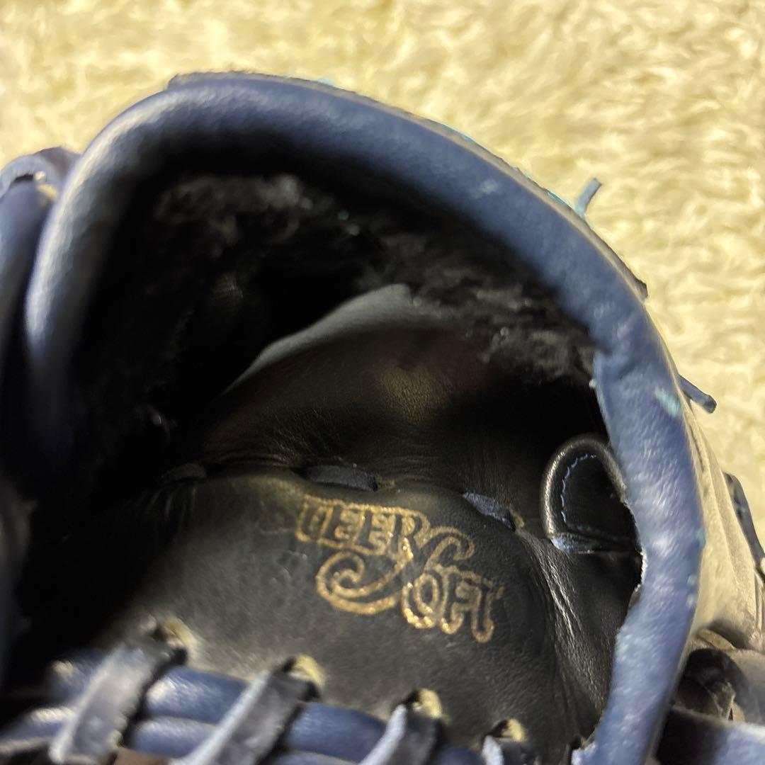 MIZUNO ミズノ ビッグM 軟式グローブ 一般 投手用 和田モデル ネイビー