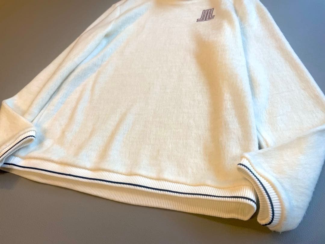 LANVIN SPORT フリース ハイネック プルオーバー ロゴ 長袖