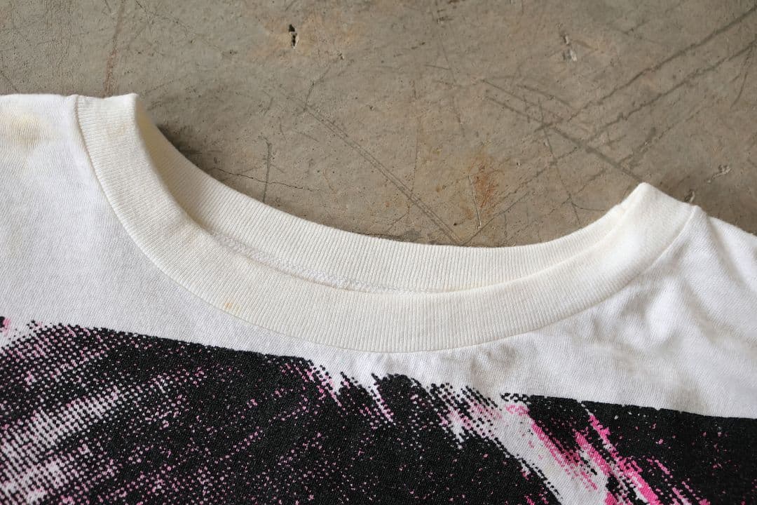 希少 ヴィンテージ ローリングストーンズ ミックジャガー フェイス 顔Tシャツ白