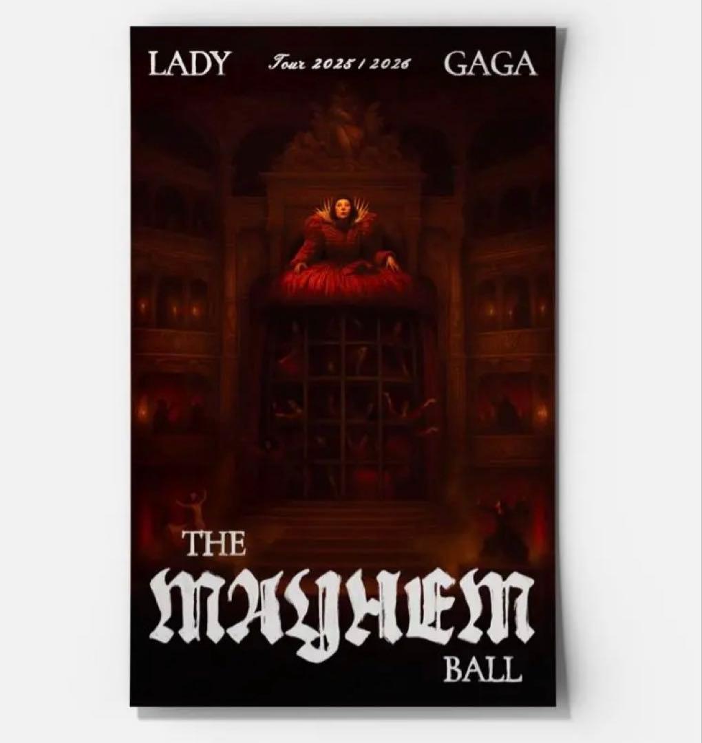 Lady Gaga the mayhem ball ポスター
