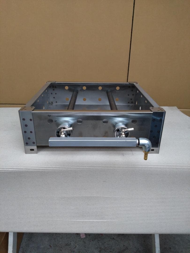 新品 カス取り付 少スペース プロパンガス グリラー 極厚6ミリ 鉄板焼き