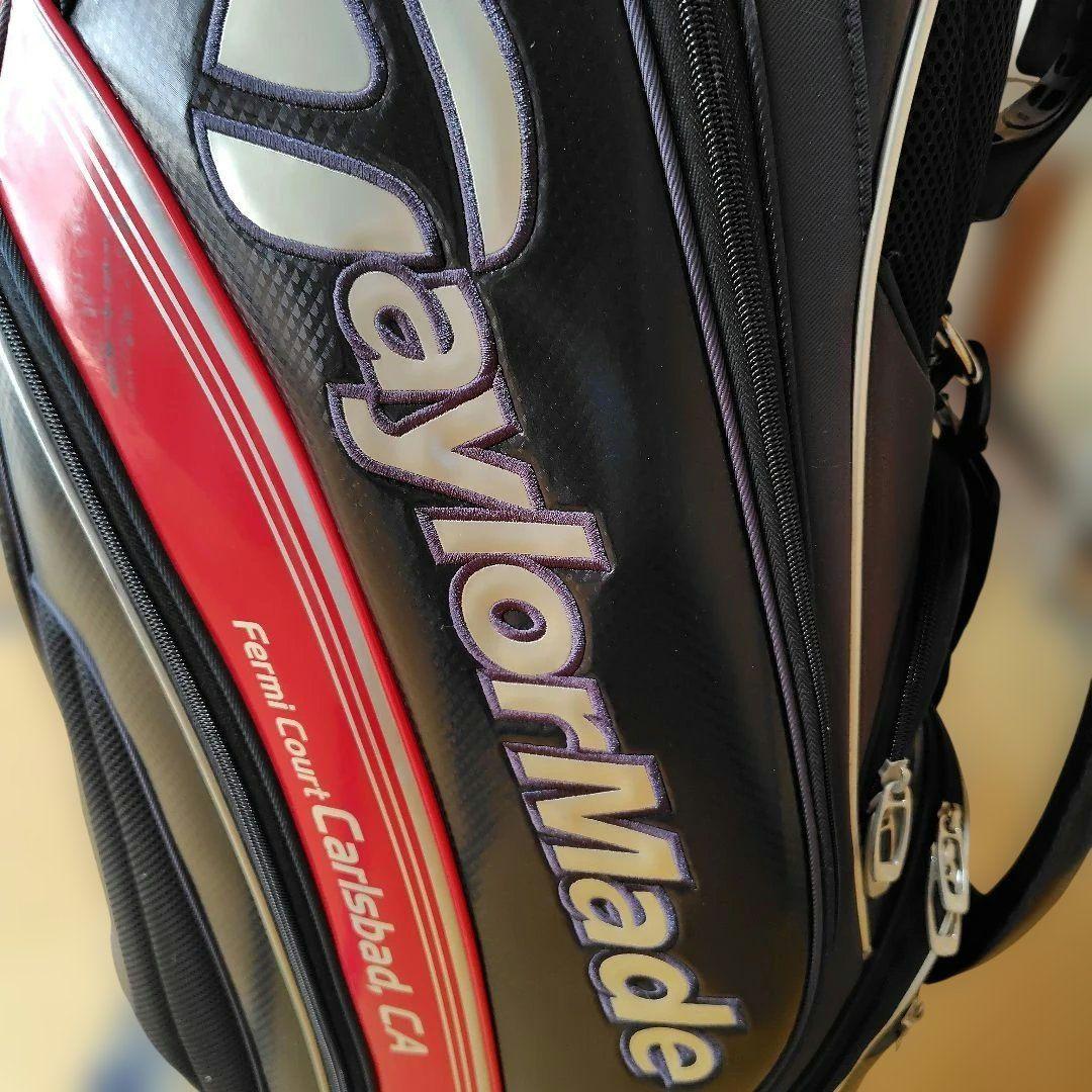 【TaylorMade】キャディバッグ ブラック×レッド　中古良品