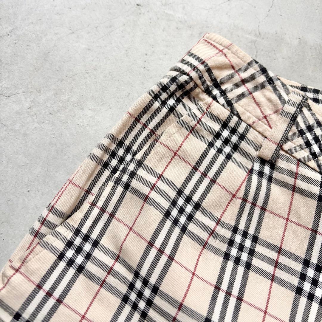 【美品】BURBERRY GOLF バーバリー ノバチェック柄 クロップドパンツ