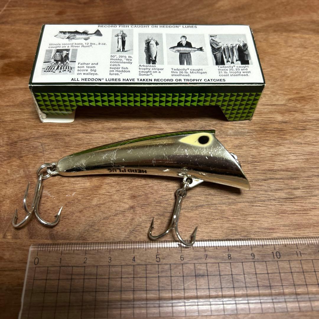 アメリカンオールドルアー！へドン ヘッドプラグ5/8oz 縦割れ吹き目 中古美品
