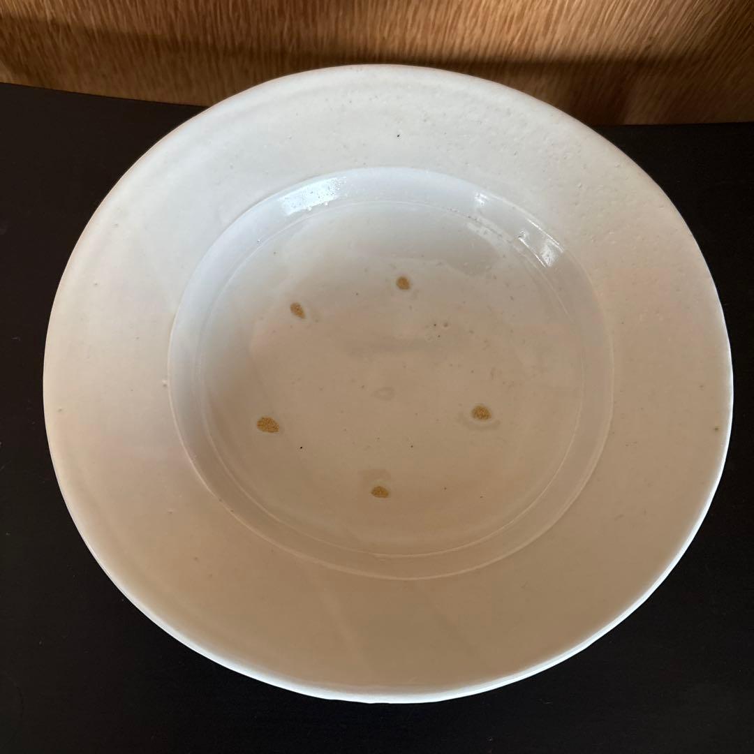 未使用品＊中本純也 白磁 リム皿 リム鉢