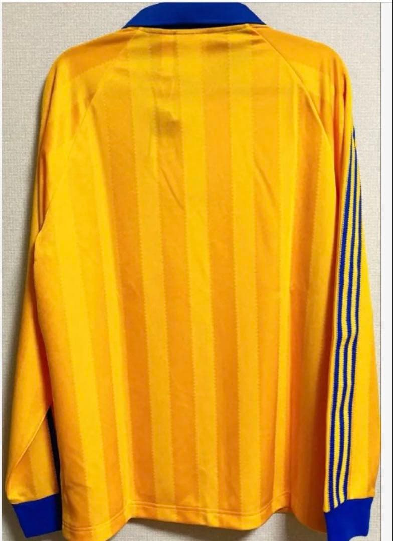 【新品❤️未使用】adidasアディダス長袖シャツサッカースポーツイエローサイズM