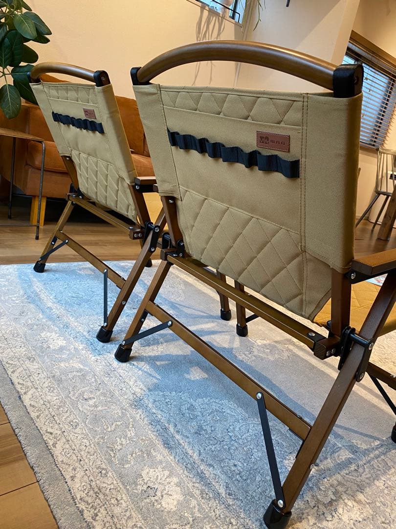 WAQ Folding Wood Chair2個セット フォールディングチェア