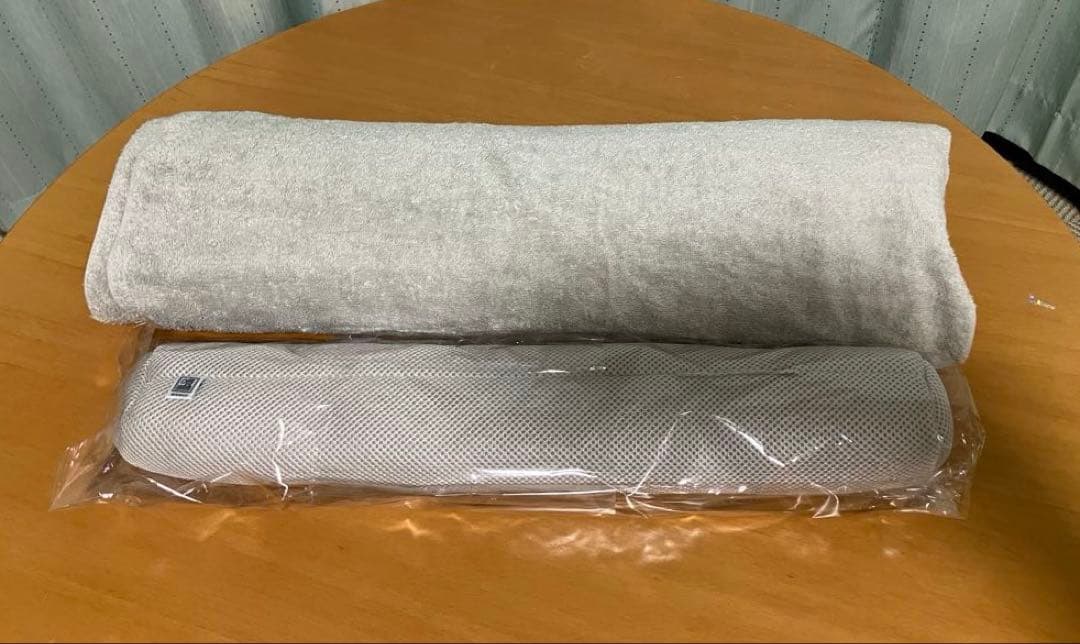 【ぎし】【専用ポール付】今治睡眠用タオル2 AZ-638 グレー
