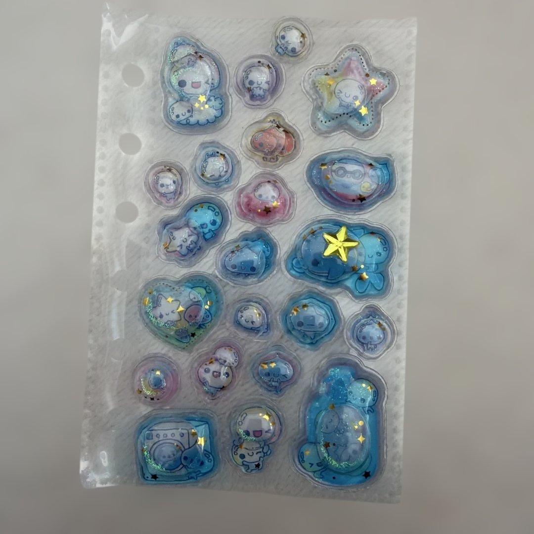 シール帳 完成品 水色シール帳