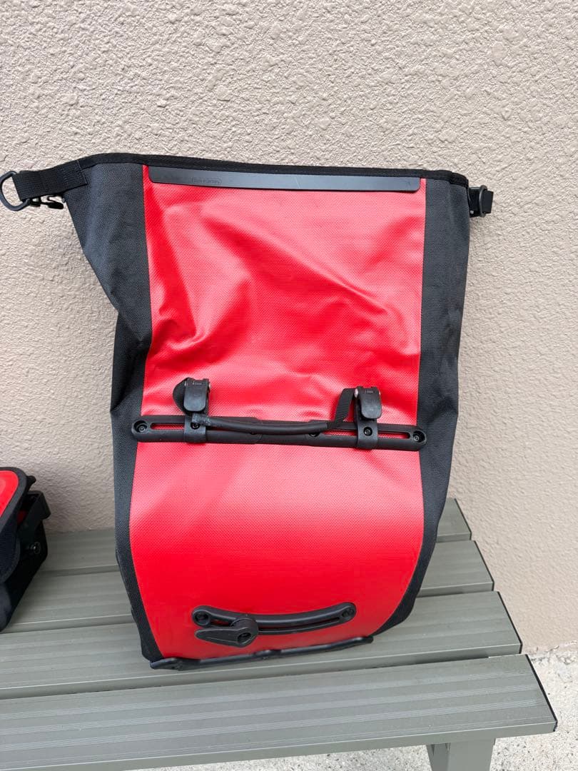 ORTLIEB 防水バッグ 3点セット 赤黒