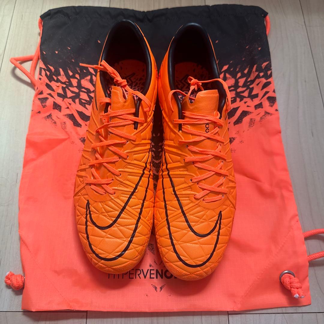 サッカースパイクNIKE 26.5 HG ハイパーヴェノム　ファントム