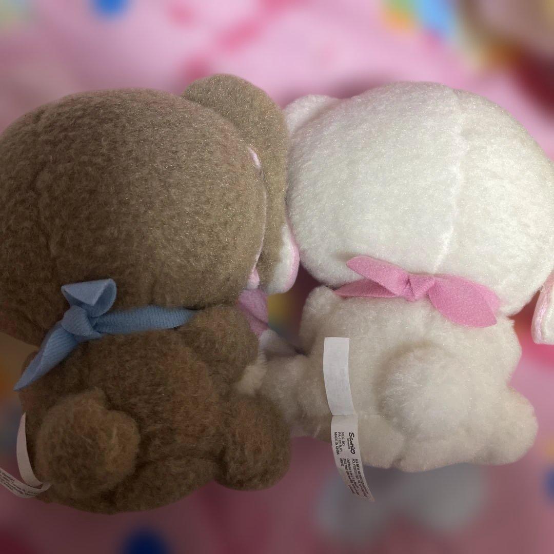 サンリオ シュガーバニーズ ぬいぐるみ しろうさ くろうさ セット