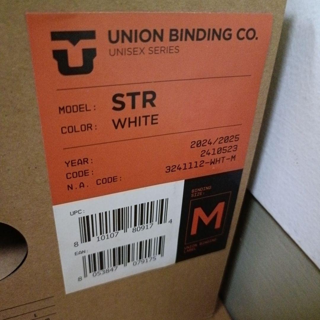 未使用　24-25 UNION ビンディングSTR サイズM　グラトリ