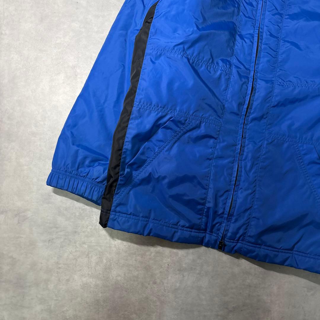 NIKE 00s ナイロンジャケット コート 中綿 サッカー ブルー M