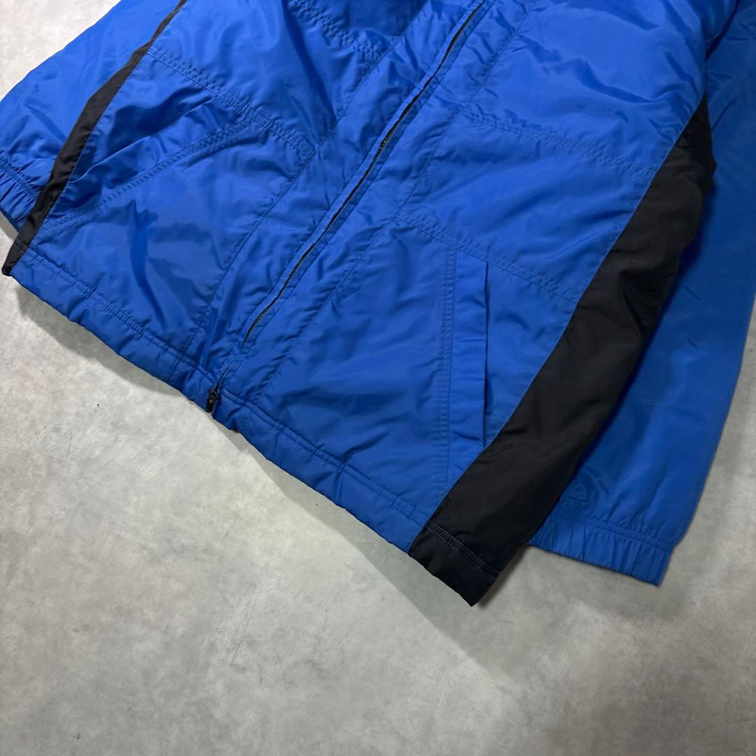 NIKE 00s ナイロンジャケット コート 中綿 サッカー ブルー M