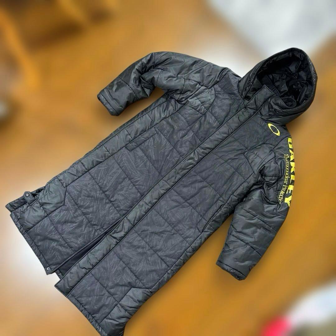 美品　OAKLEY オークリー　ベンチコート　ロングコート　メンズ　Lサイズ 黒