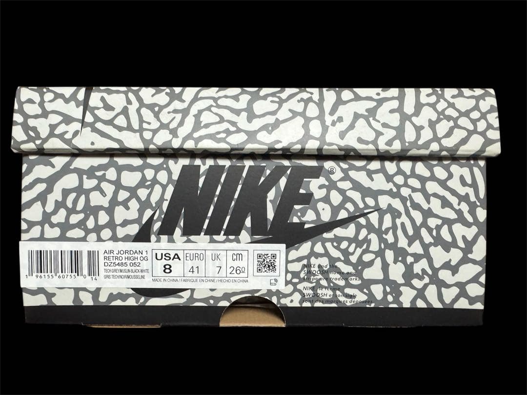 シューズ(男性用) Nike Air Jordan 1 High White Cement US8