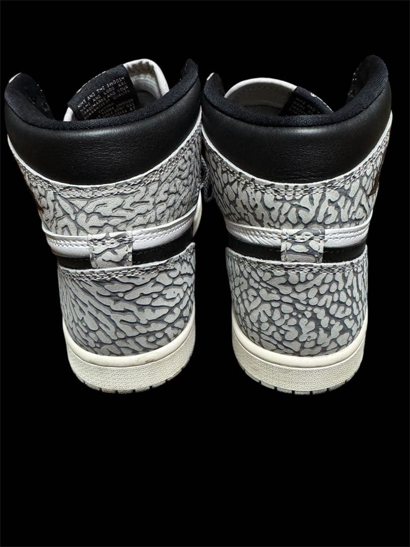 シューズ(男性用) Nike Air Jordan 1 High White Cement US8