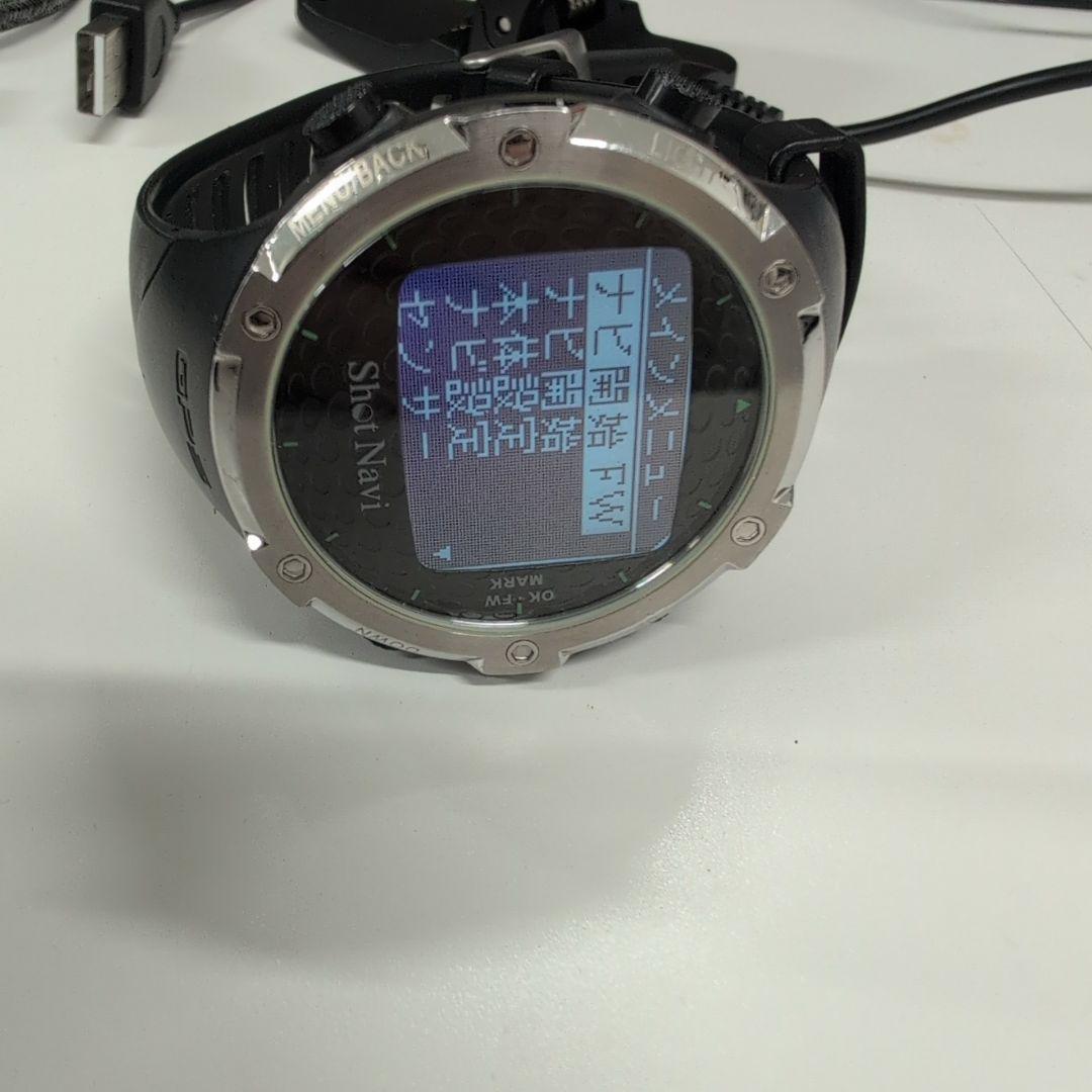 【稼働品】ショットナビ 充電式 デジタル文字盤 WI-FW スマートウォッチ