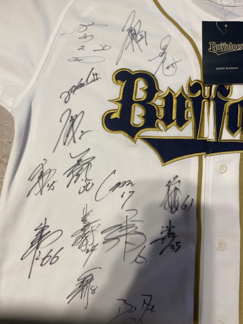 オリックスバファローズ2014年直筆サインユニフォーム