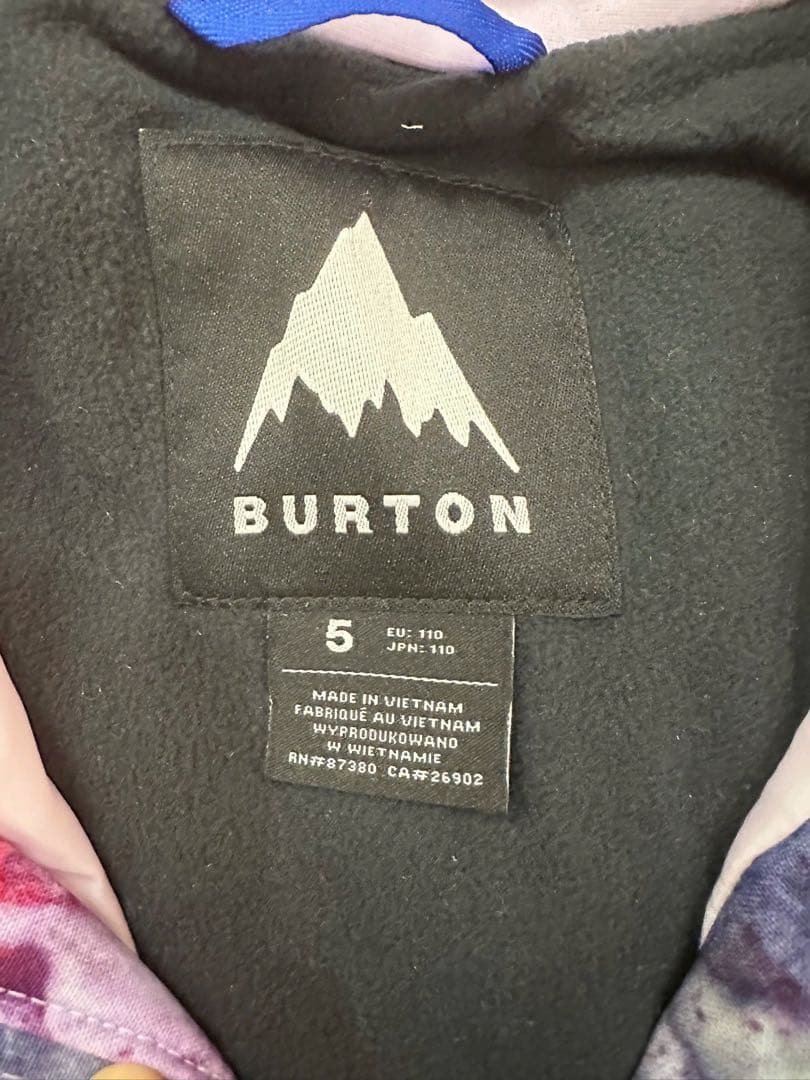Burton 子ども用スノーボードウェア 110cm