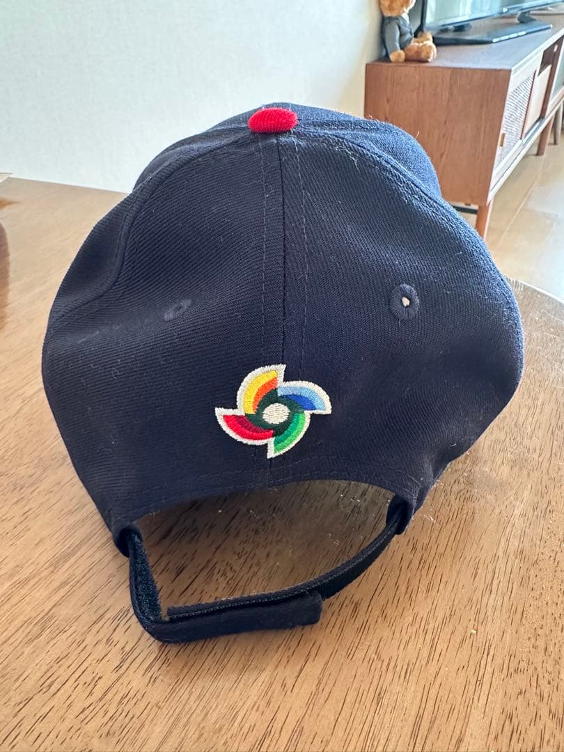 NEW ERA 9FORTY J刺繍キャップ ネイビー