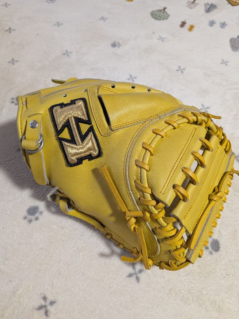 ハイゴールド イエロー硬式キャッチャーミット