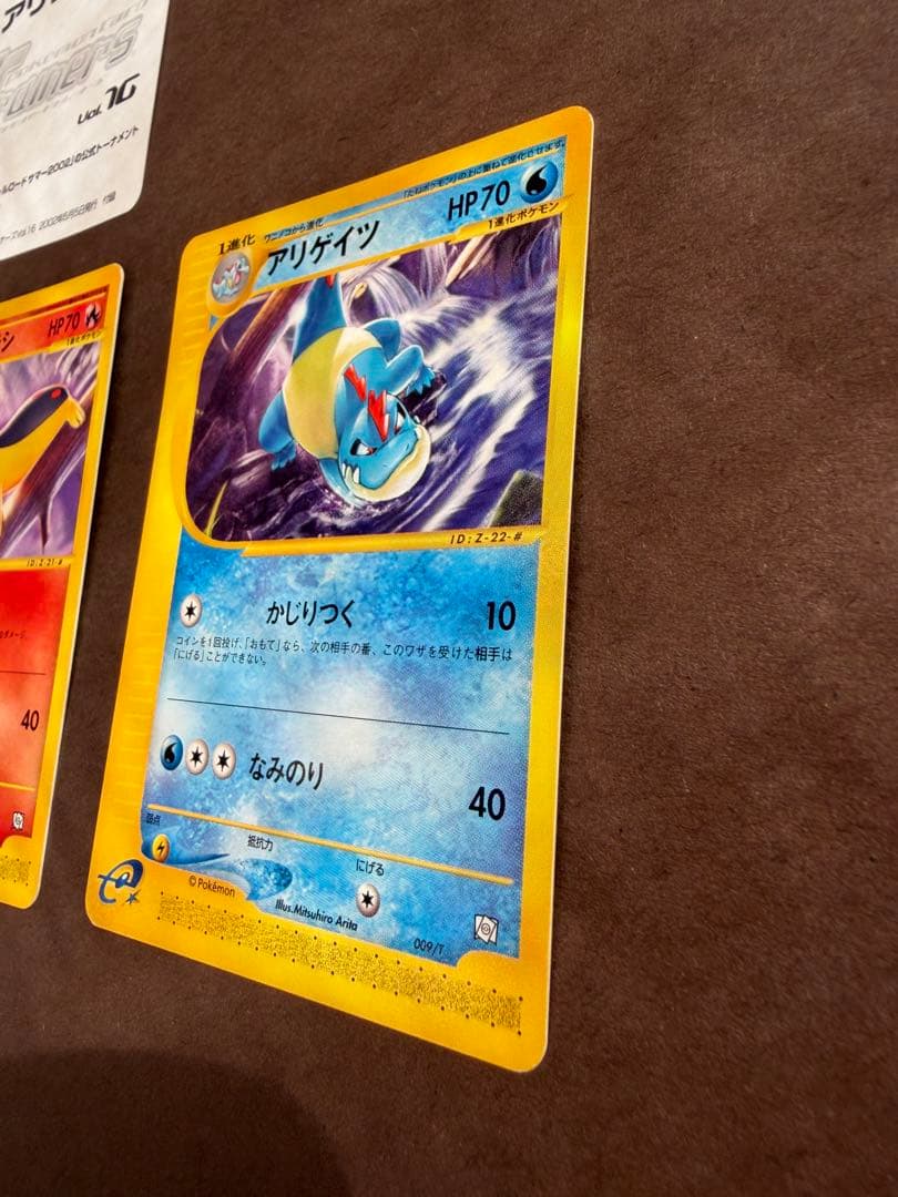 ポケモンカードトレーナーズ Vol16プロモベイリーフマグマラシアリゲイツセット